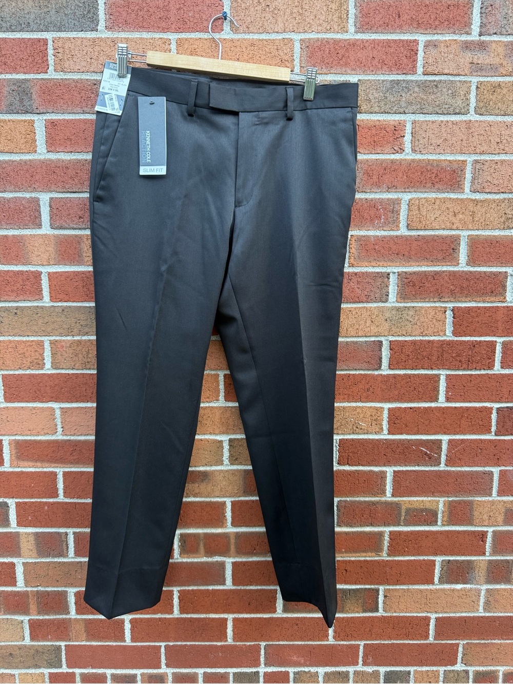 Kenneth Cole Reaction Men’s 33x30 Black Slim Fit Dress Pants NWT